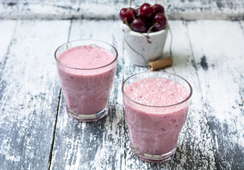 smoothie with cherry