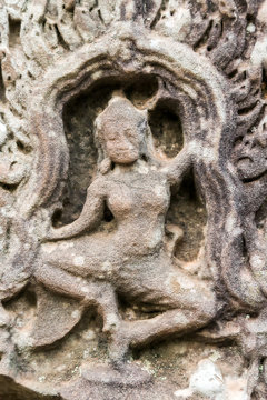 apsara Bayon temple, Angkor, Cambodia