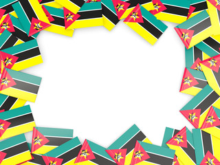 Frame with flag of mozambique