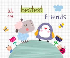 Naklejka premium Greeting card