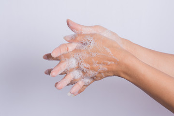 Fototapeta premium How to clean your hands.