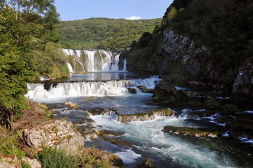 Fototapeta na wymiar Waterfall Strbacki Buk, Bosnia and Herzegovina