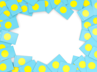 Frame with flag of palau