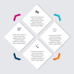 Vector colorful info graphics for your business presentations.