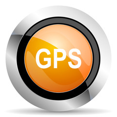 gps orange icon