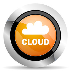 cloud orange icon
