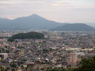 山間部の街並み