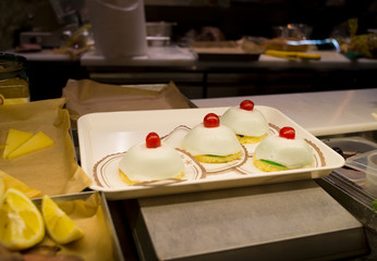 Cassatella di Sant Agata, typical cake from Catania, Sicily.