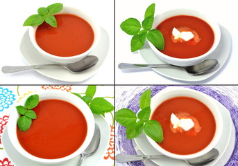 zupa pomidorowa - obrazy, fototapety, plakaty