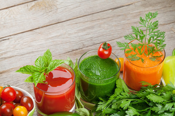 Fresh vegetable smoothie