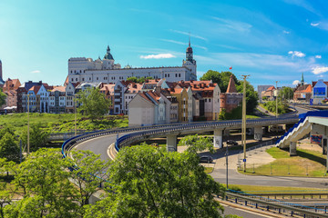 Szczecin - Panorama miasta - obrazy, fototapety, plakaty