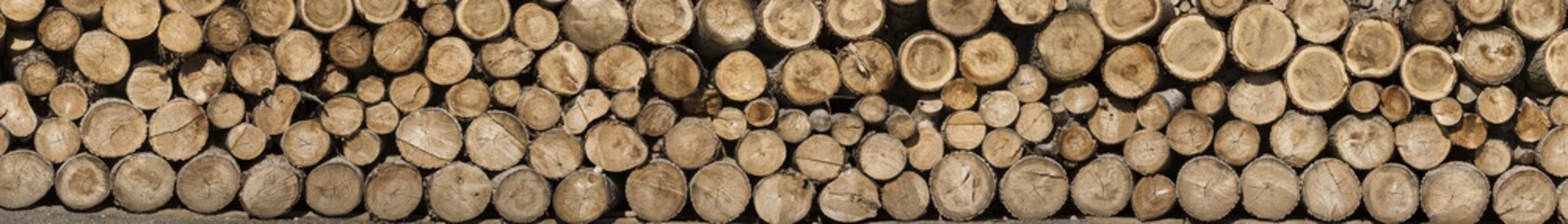 Großes Brennholzpanorama