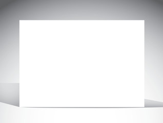 Blank card template light background and shadows