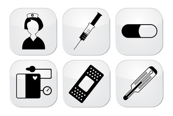 medicine icon set vector eps 10