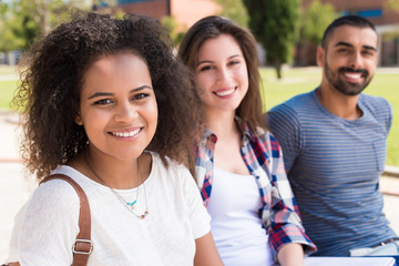 Students in School Campus