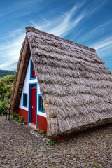 Fototapeta na wymiar rural house in Santana Madeira, Portugal.