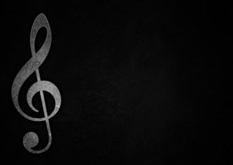 Obraz premium Music Clef Grunge Style