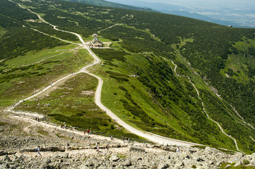 Fototapeta Górskie szlaki turystyczne obraz