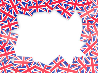 Frame with flag of united kingdom