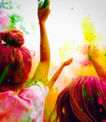 Obraz premium color run!