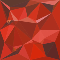 Auburn Red Abstract Low Polygon Background