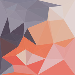 Atomic Tangerine Orange Abstract Low Polygon Background