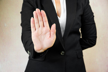 Obraz premium stop gesture