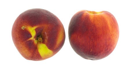 Two organic peaches