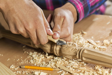 Carpenter at work