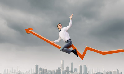 Businessman ride graph