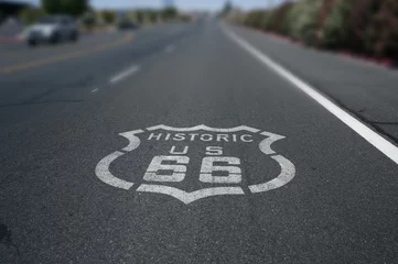Cercles muraux Route 66 Signe de la Route 66