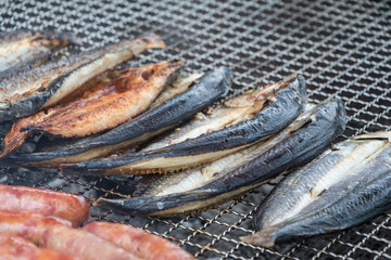Fish on the grill