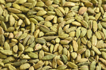 Green cardamon, an indian cuisine condiment.