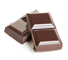 Chocolate isolated on white background