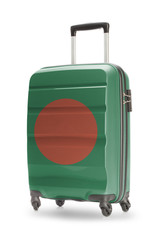 Suitcase with national flag on it - Bangladesh