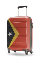 Suitcase with national flag on it - East Timor