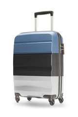 Suitcase with national flag on it - Estonia