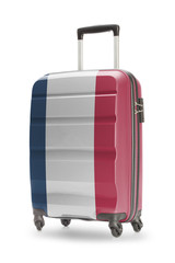 Suitcase with national flag on it - France