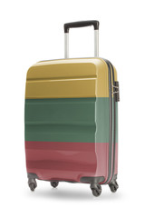 Suitcase with national flag on it - Lithuania