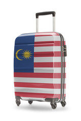 Suitcase with national flag on it - Malaysia