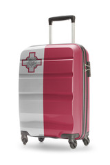 Suitcase with national flag on it - Malta