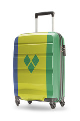 Suitcase with national flag on it - Saint Vincent and the Grenadines