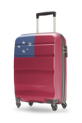 Suitcase with national flag on it - Samoa