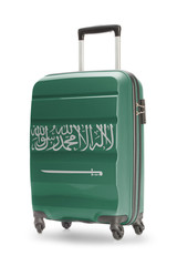 Suitcase with national flag on it - Saudi Arabia