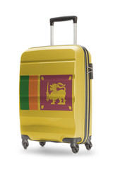 Suitcase with national flag on it - Sri Lanka