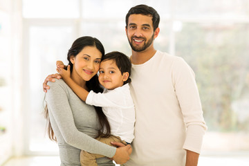 young indian family portrait