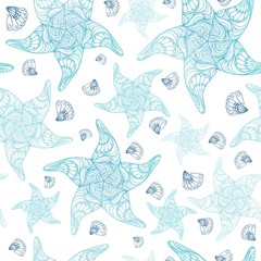 Starsea Blue Pattern