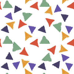 Obraz premium abstract seamless hand draw pattern triangle