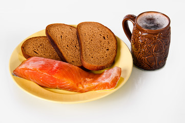 beer, fish and bread