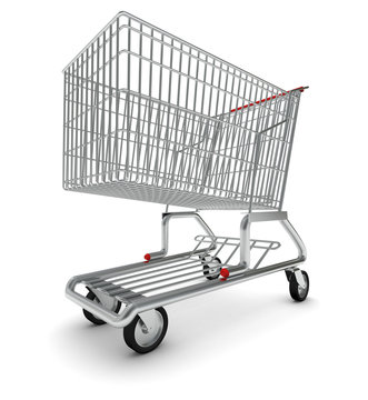 Image of shopping cart, bottom view